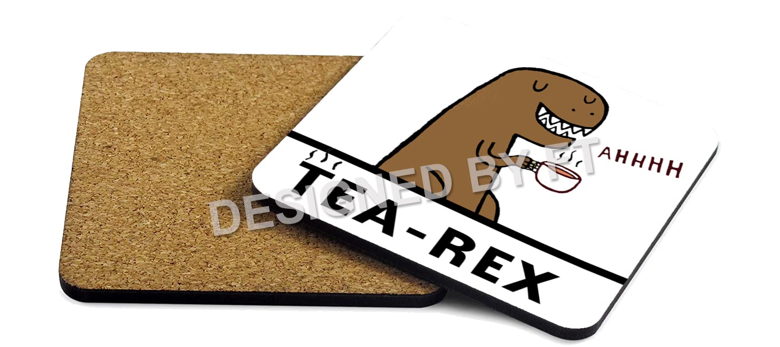 FUNNY TEA-REX DINOSAUR Coaster by FT.