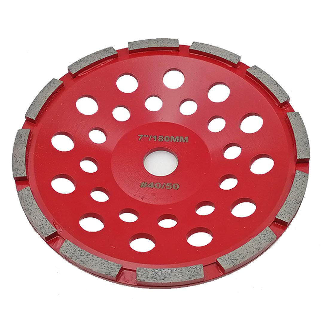 SHDIATOOL Rueda de copa de pulido de diamante 180mm sola fila soldada con autógena para granito de mampostería de hormigón de mármol