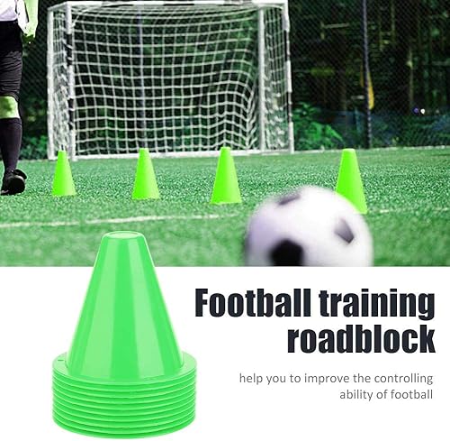 Miniatura 6 de Yosoo Cono de entrenamiento de fútbol de 3 pulgadas, 10 conos de tráfico de entrenamiento, marcador de soporte de entrenamiento de fútbol para