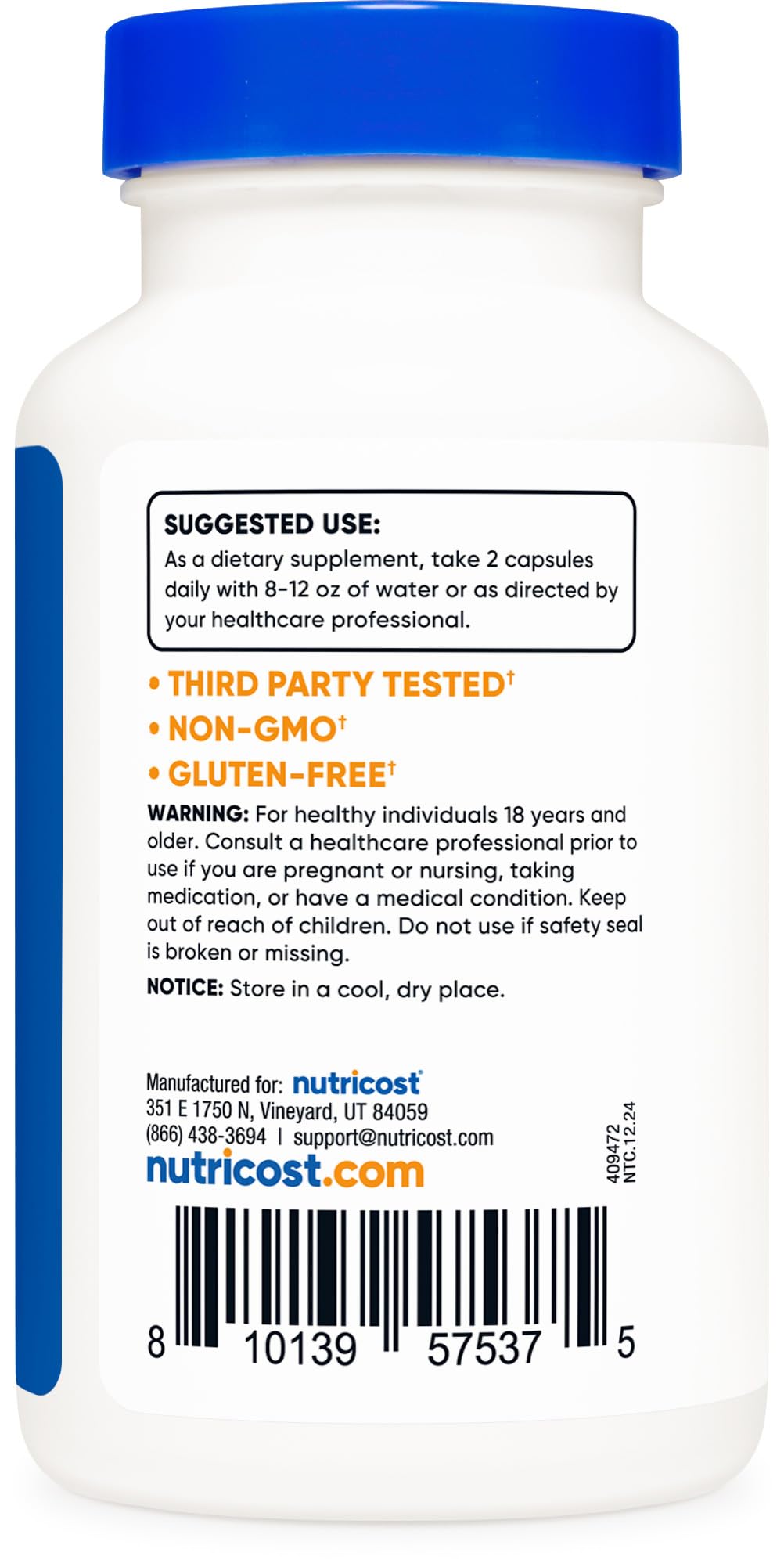 Nutricost Beta Ecdysterone 600mg per Serving, 120 Capsules - Vegan, GMO-Free, 60 Servings