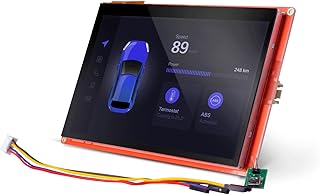 Nextion 7.0″ HMI Display Intelligent Series NX8048P070-011C Capacitive LCD-TFT Touch Screen 800 * 480 Support Video Audio Animation Play Functions and RTC Function, Suitable for Vehicle HMI.