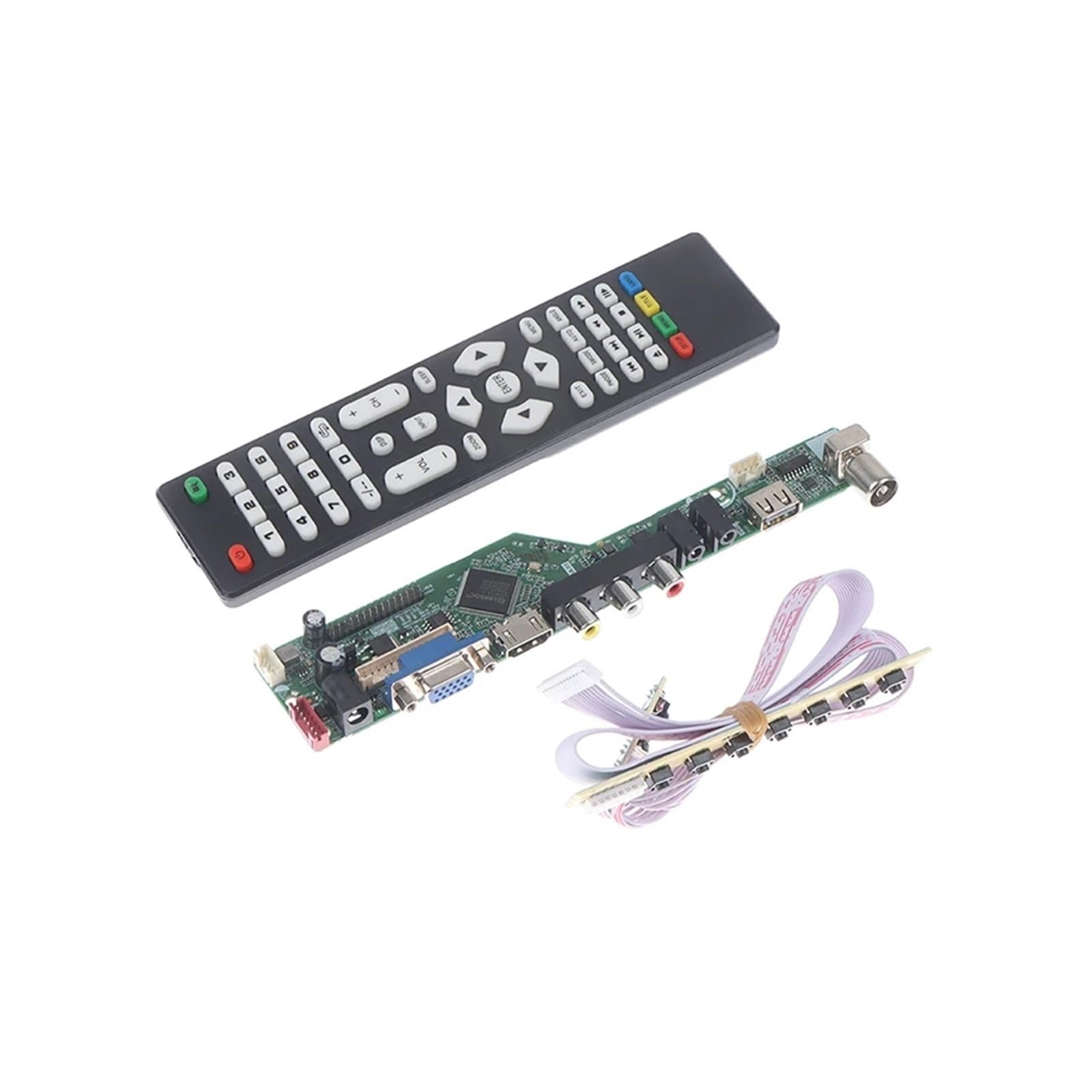 1 zestaw TV płyta główna T.SK105A.03 uniwersalny kontroler telewizora LCD płyta sterownika PC/VGA/interfejs USB zamiennik T.V53.03(C)