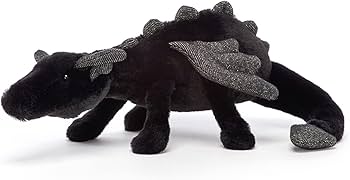 Amazon.com: Jellycat Onyx Dragon Stuffed Animal, Little 12