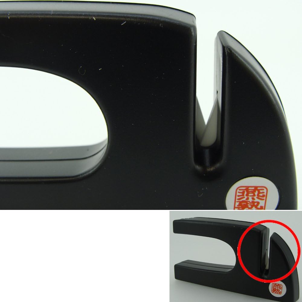 Yokoyama EJH-250 Santoku Knife, 6.5 inches (165 mm) & Mini Sharpener, Tsubame Mature Technique, Made in Japan