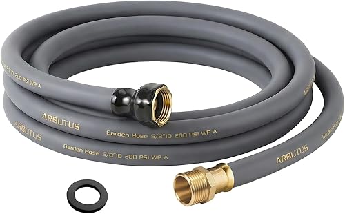 Miniatura 16 de Manguera de jardín de 5/8 pulgadas x 50 pies – Manguera de agua flexible sin torceduras de 600 PSI de presión de estallido, ligera y duradera para