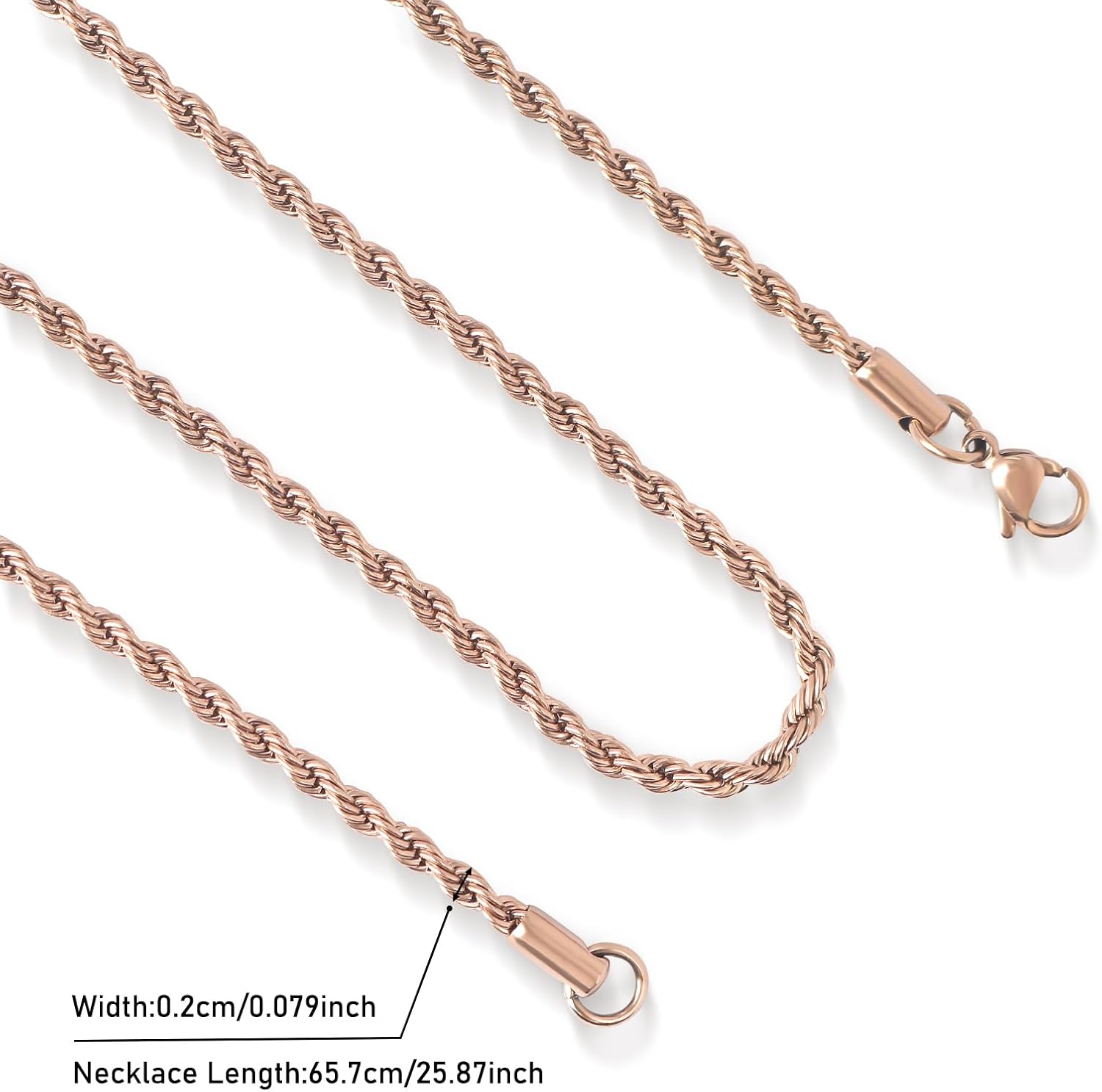 Diamond Cut Heavy Solid Stainless Steel Chain Necklace for Men and Women, 3MM Thick Cuban Link Choker, Hypoallergenic Statement Jewelry Gift for Him Her - Image 3