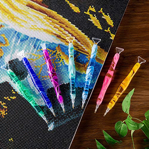 Oyearts 5D Diamond Painting Pens Kits, Diy Handmade Resin Drill Picker Tool For Diamond Painting, Cross, Stitch, And Nail Art（Yellow） #TOP5