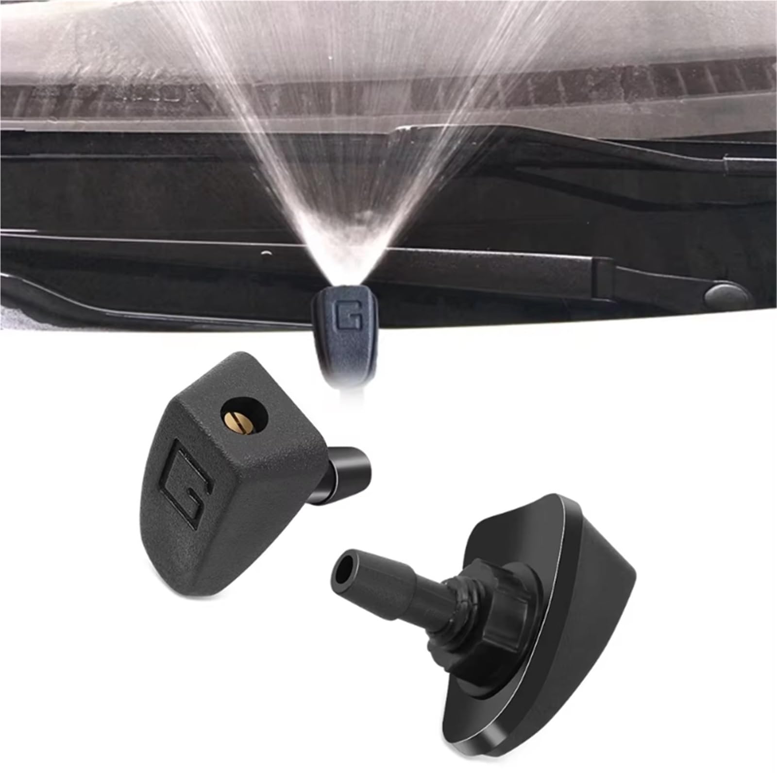 Ugello lavavetri Anteriore per Auto SsangYong per Kyron per Rexton per Korando per Actyon Ugello spruzzatore Acqua lavavetri per Auto 1 pz