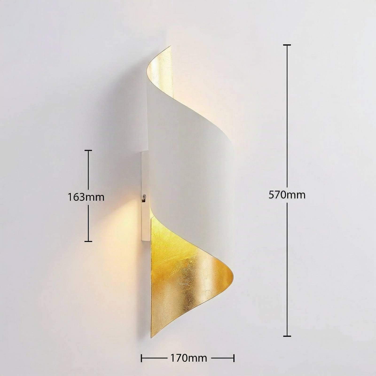 Lindby Wandleuchte, Wandlampe Innen Vanni (Modern) in Weiß aus Metall (1 flammig E27) - Wandstrahler Wandbeleuchtung Schlafzimmer/Wohnzimmer Schlafzimmerleuchte