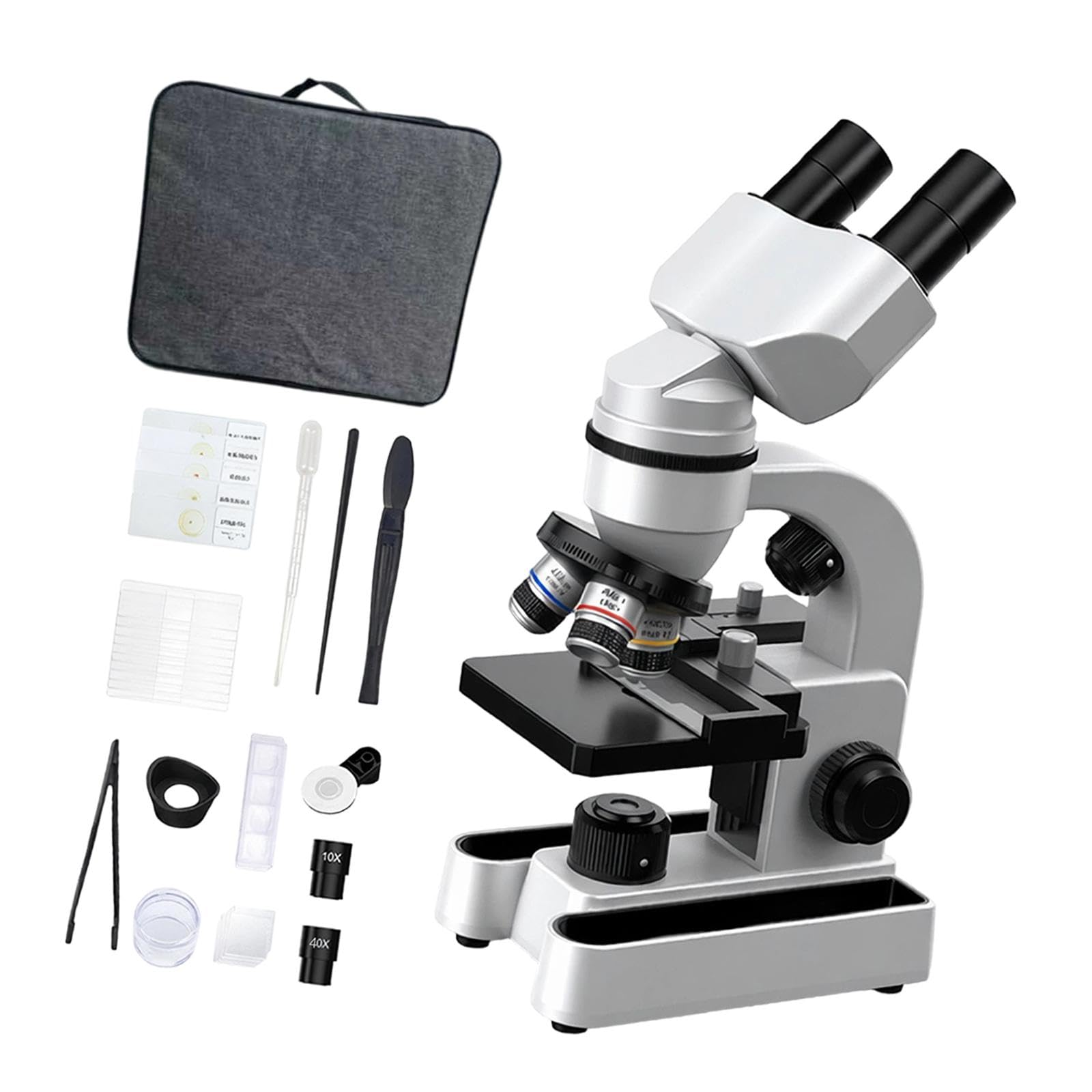 MagiDeal Set Microscopio per Bambini con 10 Vetrini: Regalo di Compleanno Ideale.