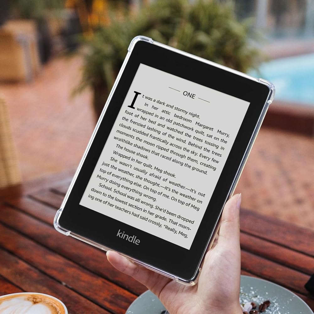 Transparente Schutzhülle für Amazon Kindle Fire HD7, HD8, HD10, 6., 7., 8., Papewhite Oasis 2022, 2023, ultradünn, TPU, weich, transparent, für Amazon Kindle Max (für Paperwhite 1/2/3 2012,