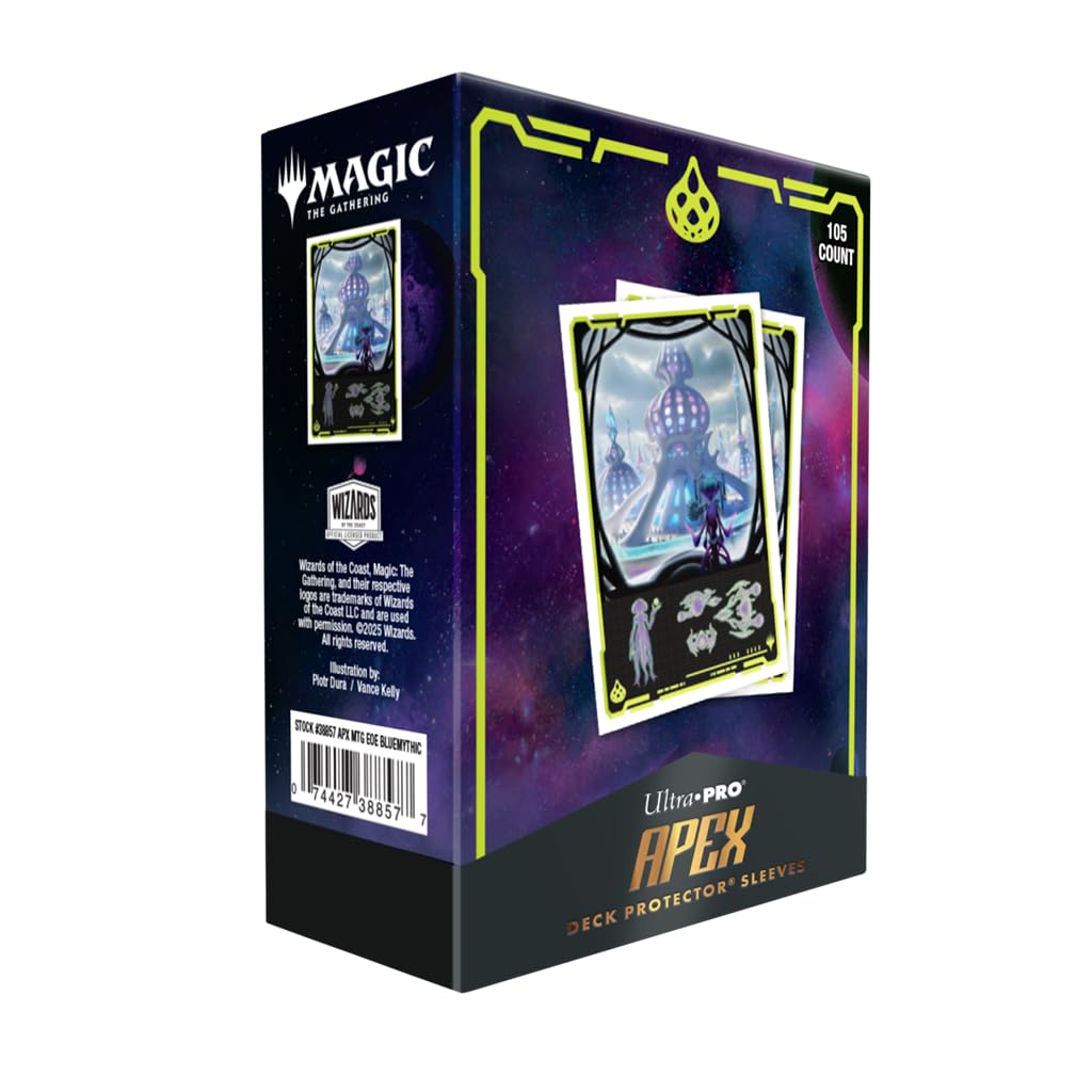 Ultra Pro - Magic: The Gathering - Edge of Eternities - 105ct Apex Deck Protector Sleeves - Blue Mythic