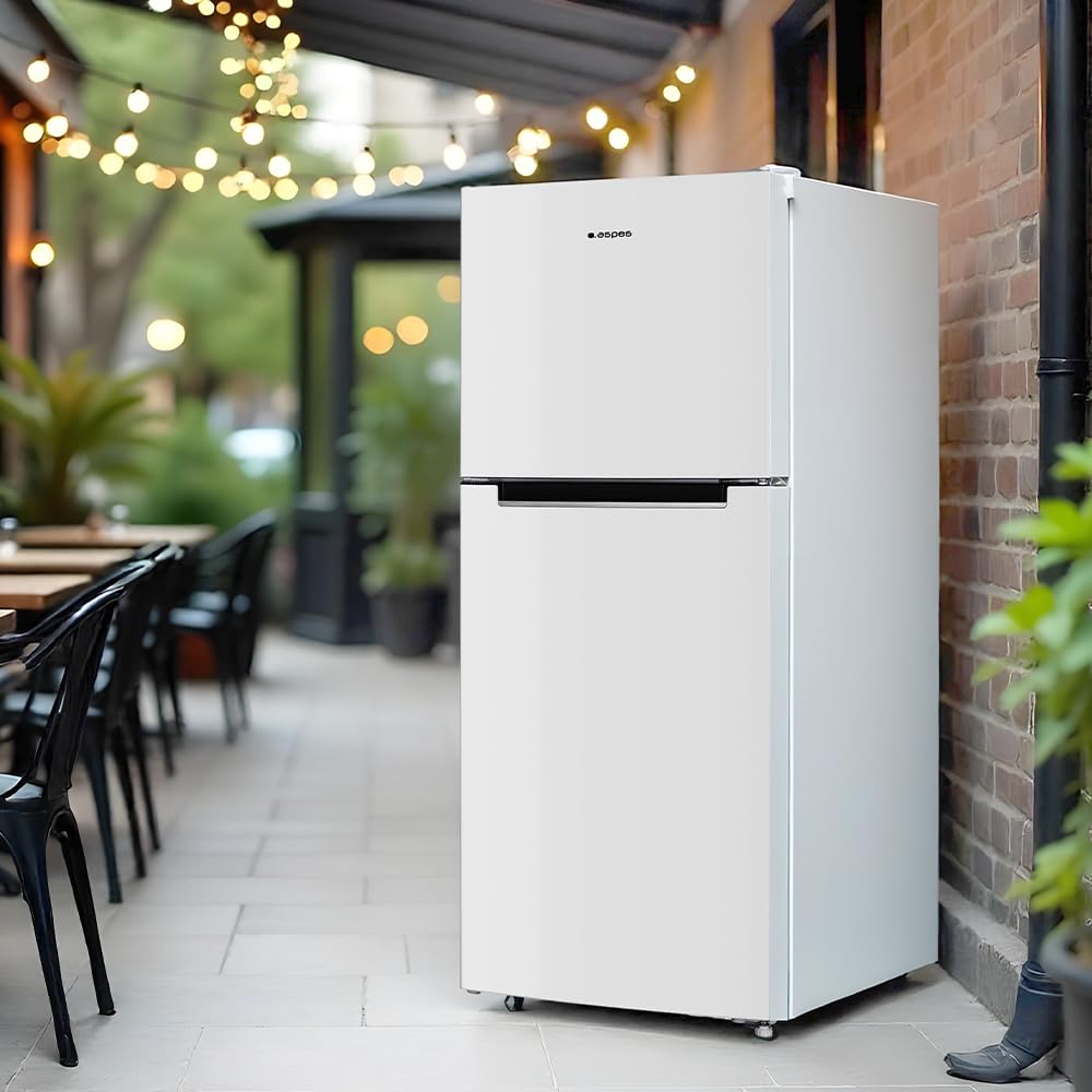 Aspes Frigorífico Blanco, 2 Puertas. AF145501ENF, Capacidad 197 Litros, No Frost, Universal, 41 dB, Puerta Reversible, Apertura Tipo Uñero, Clasificación Energética E