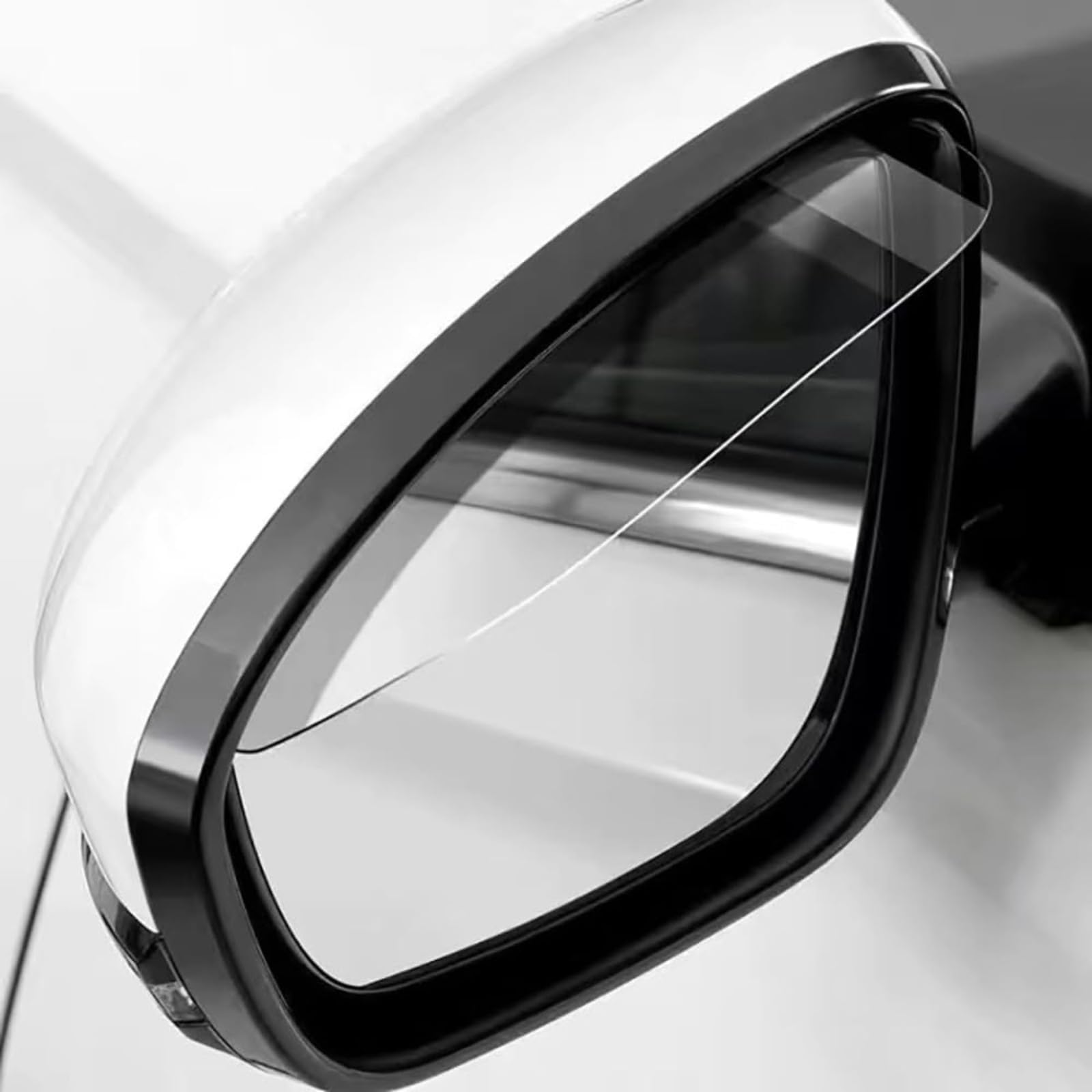 QIZUN 2Pcs Car Rear View Mirror Rain Guard for Smart 450 451 453 Fortwo Forfour, Rain Eyebrow Shield Sun Visor Shade Snow Deflector Guard Protector,Transparent