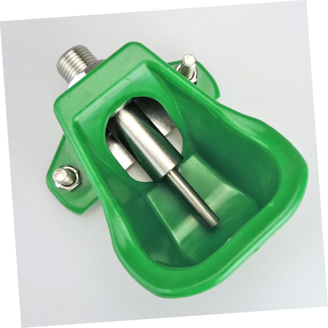 HANABASS 3pcs Green Stainless Steel Drinking Water Bowl for Goats Sheep and Pigs Durable Automatic Waterer for Farm Animals Stable Water Level Resistant Design