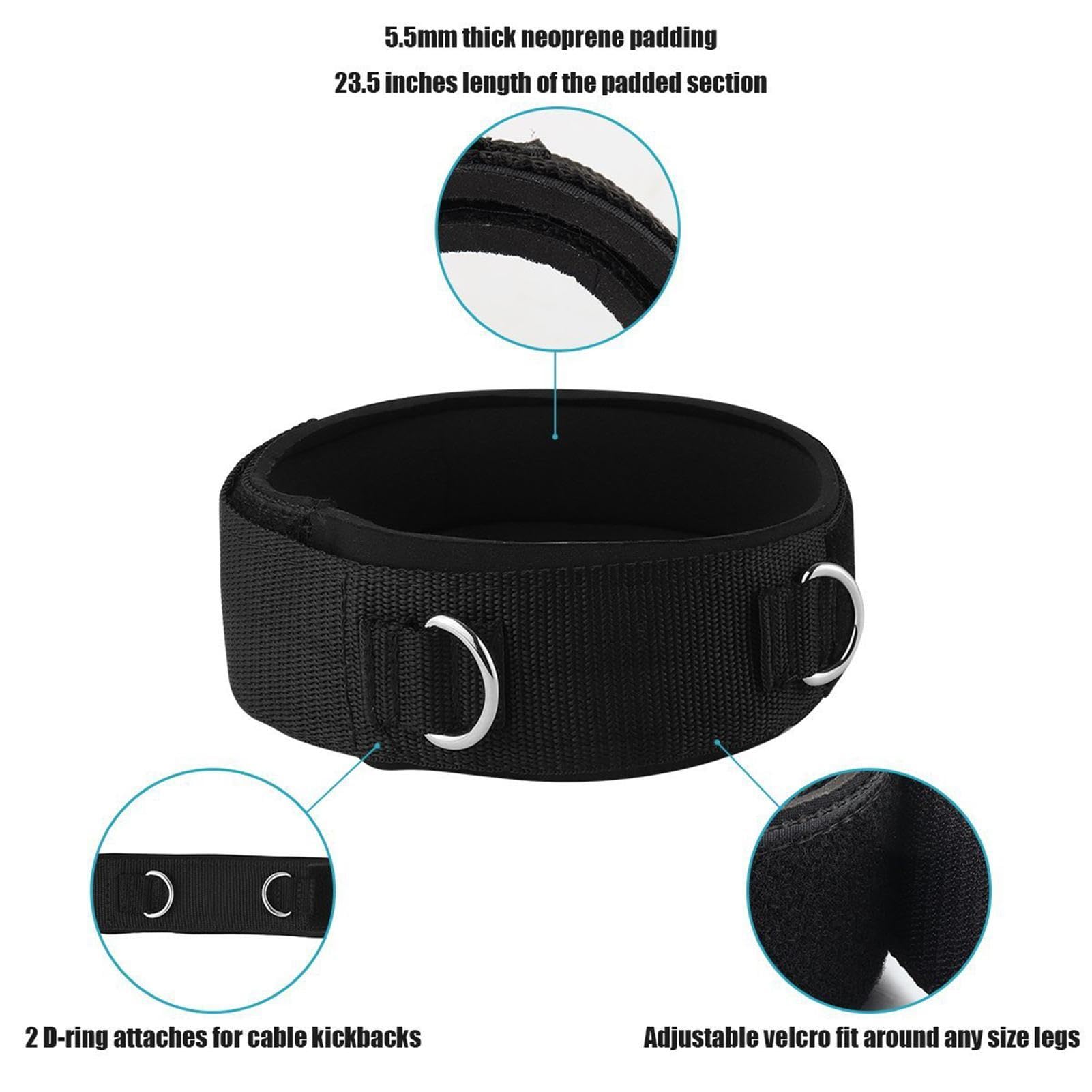 Oberschenkelband-Gurt – 73 cm verstellbare Fitness-Oberschenkelgurte, gepolstert, 2 Stück, Fitness-Beinmanschette, Krafttraining, Speed-Training, Fitnessgerät für Männer und Frauen, Sport, Outdoor
