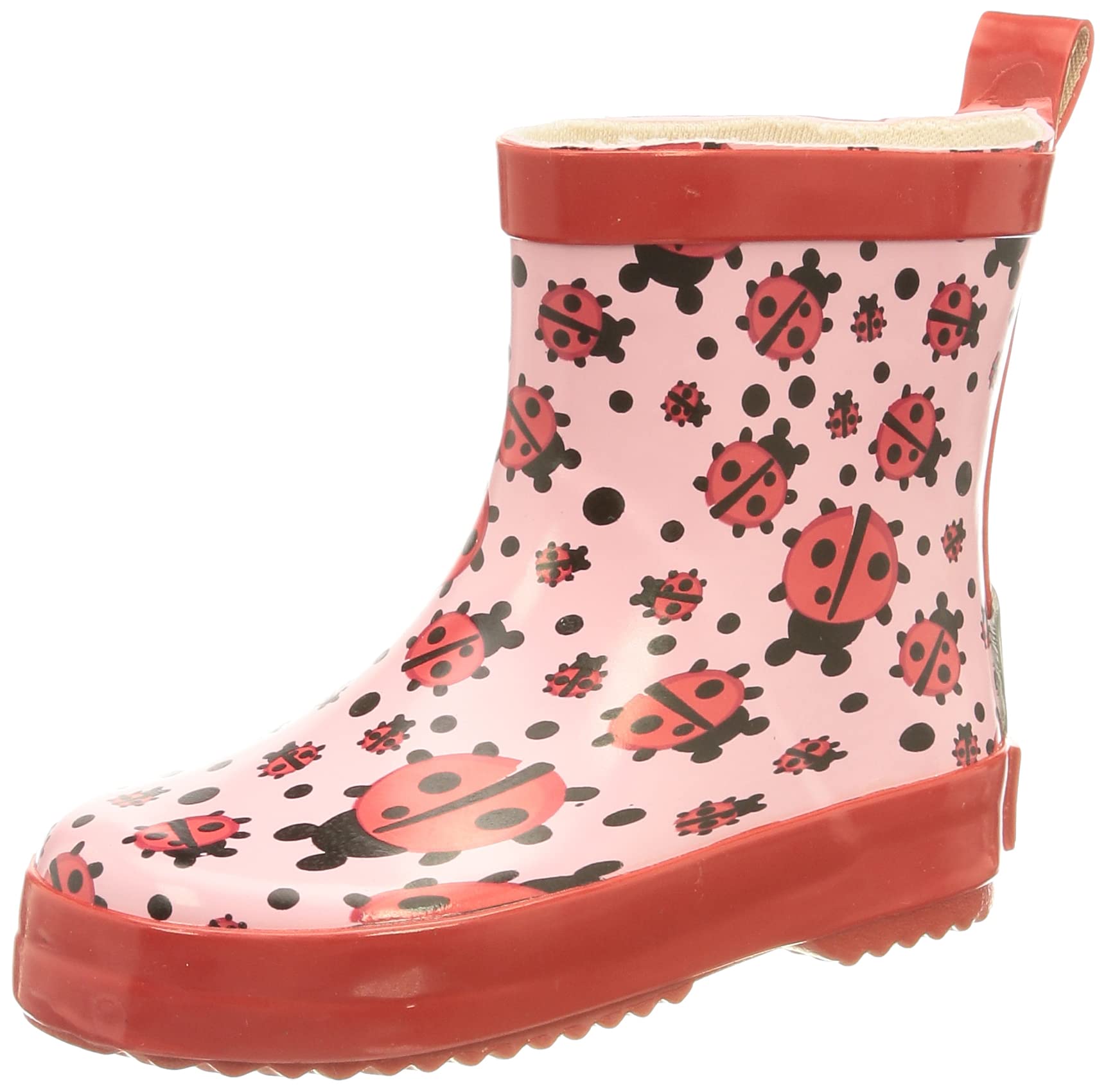 Playshoes Unisex Children's Wellington Boots, Half Shaft Rain Boots, Ladybird, 9UK Child
