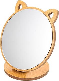 CANIGHT Espejo de tocador de madera Espejo de...
