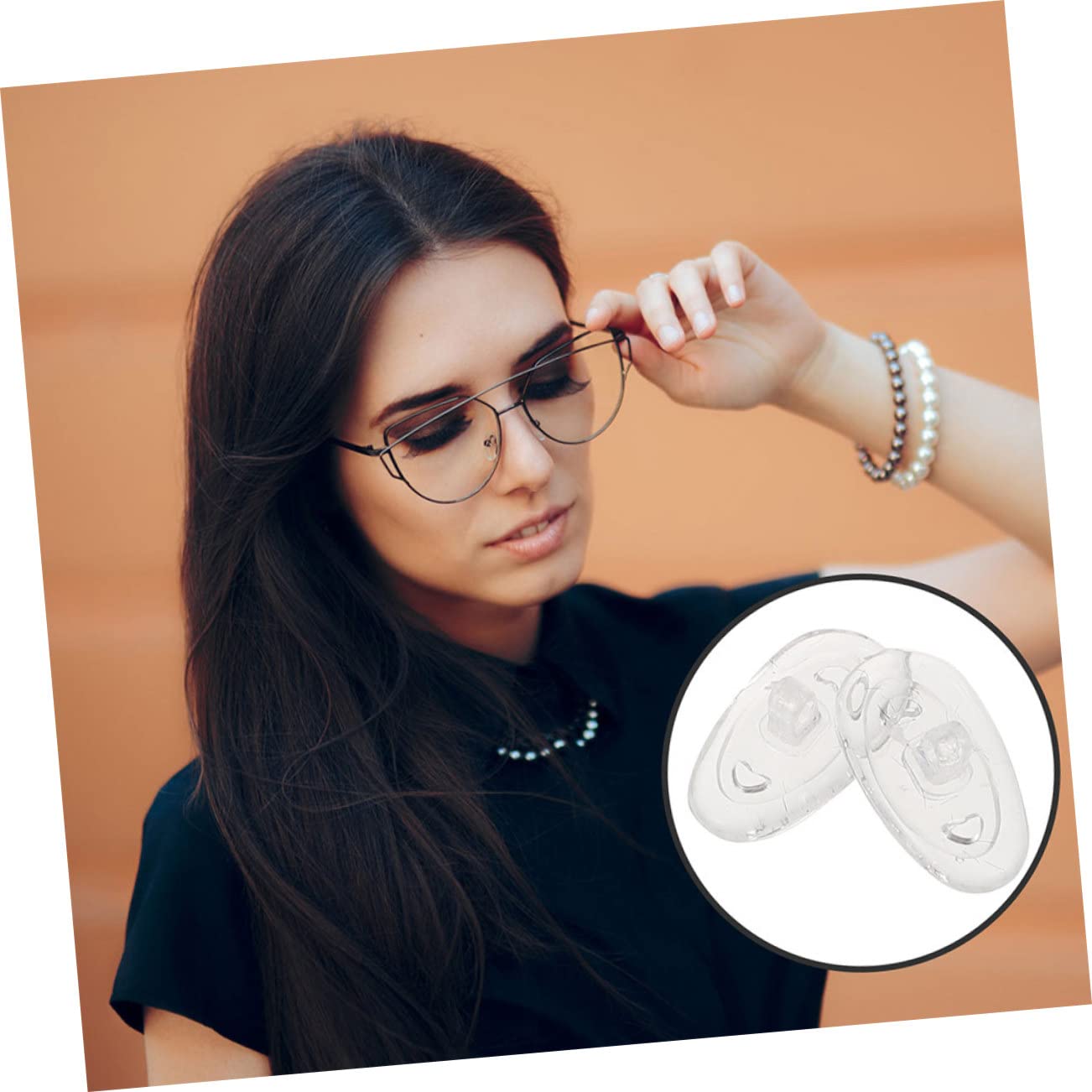 FOMIYES 400 Pares gafas almohadillas para la nariz reemplazo de almohadillas nasales para gafas vasos para beber lente almohadillas gafas almohadillas para gafas puños de nariz de gafas