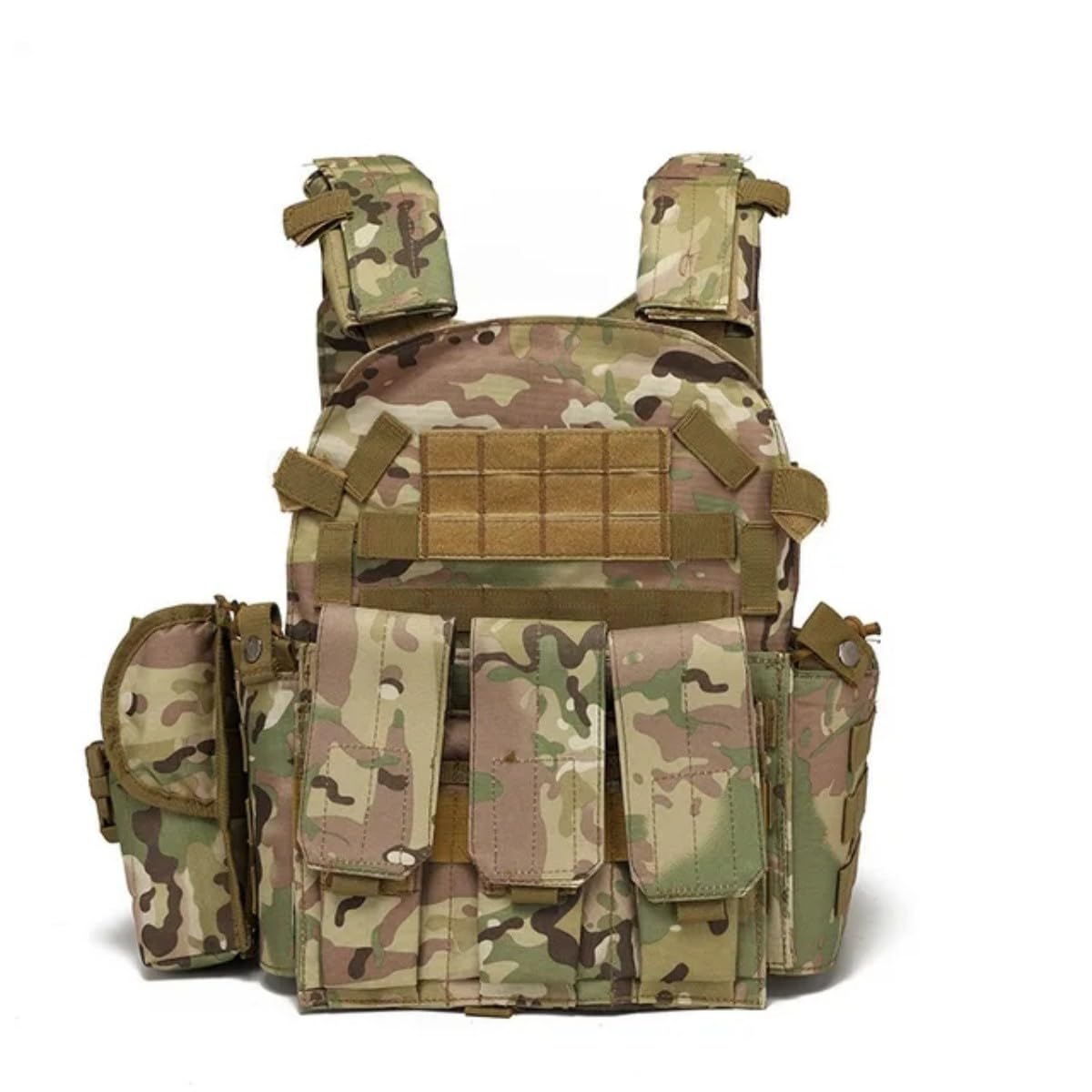 Peminkoo Taktische Weste Körperschutz Jagd Plattenträger Airsoft Zubehör Militär Kampf Armee Wargam Molle