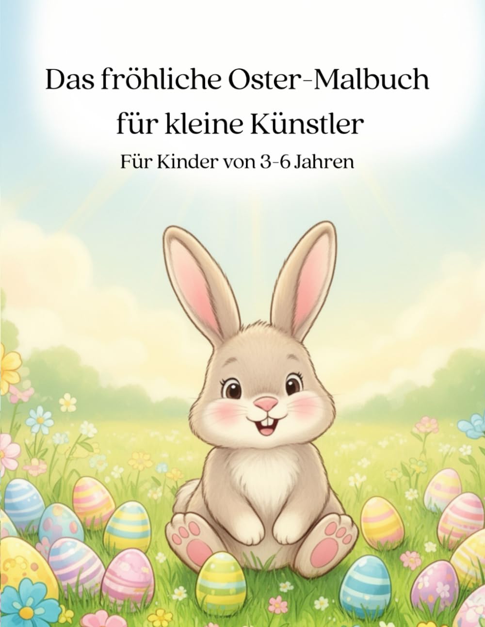 Das fröhliche Oster-Malbuch für kleine Künstler: Mit Osterhasen, Küken & Ostereiern | Für Kinder von 3–6 Jahren