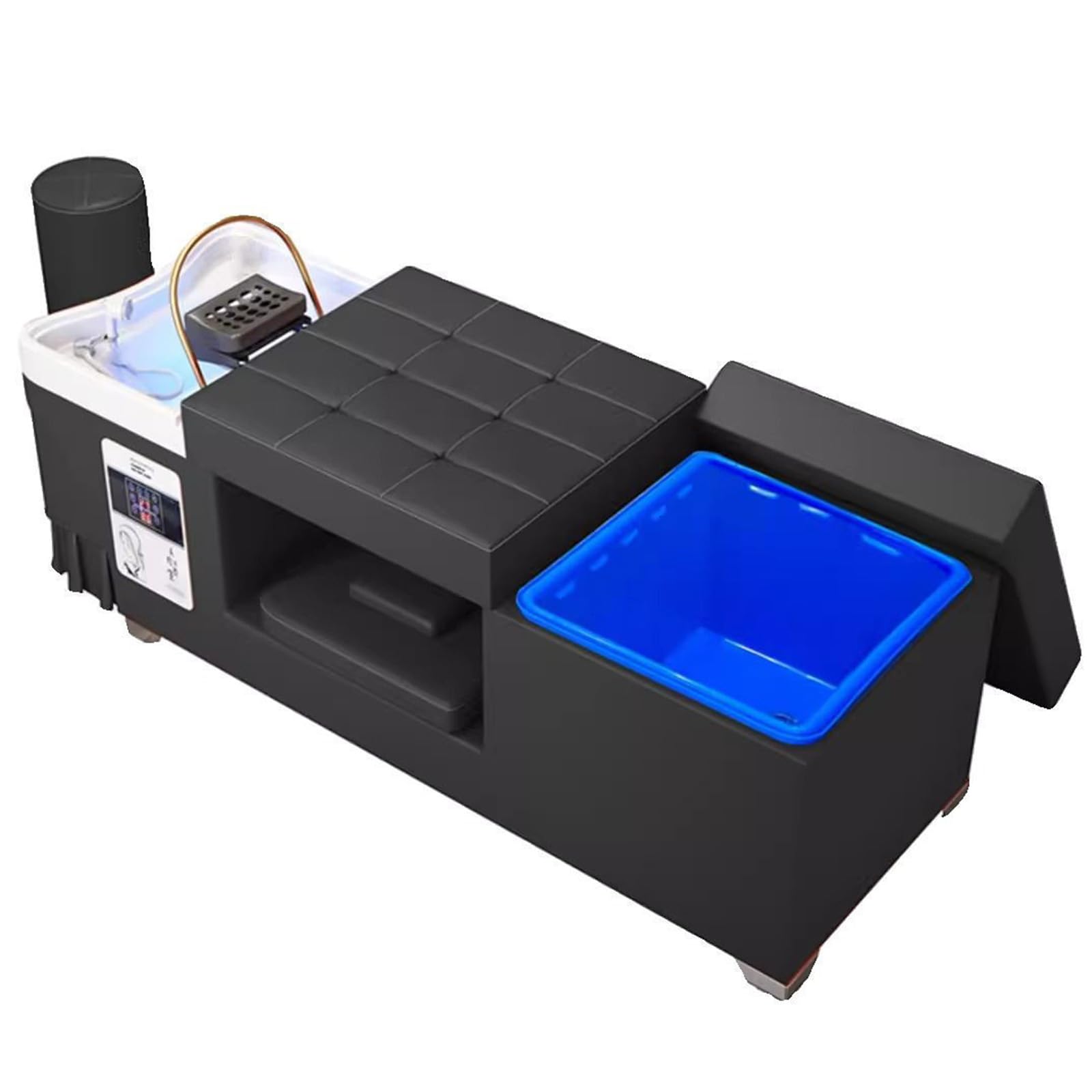 Salon Shampoo Bed No Plumbing Needed Water Storage Head Treatment Bed for Beauty Salons Barber Shops Clinics