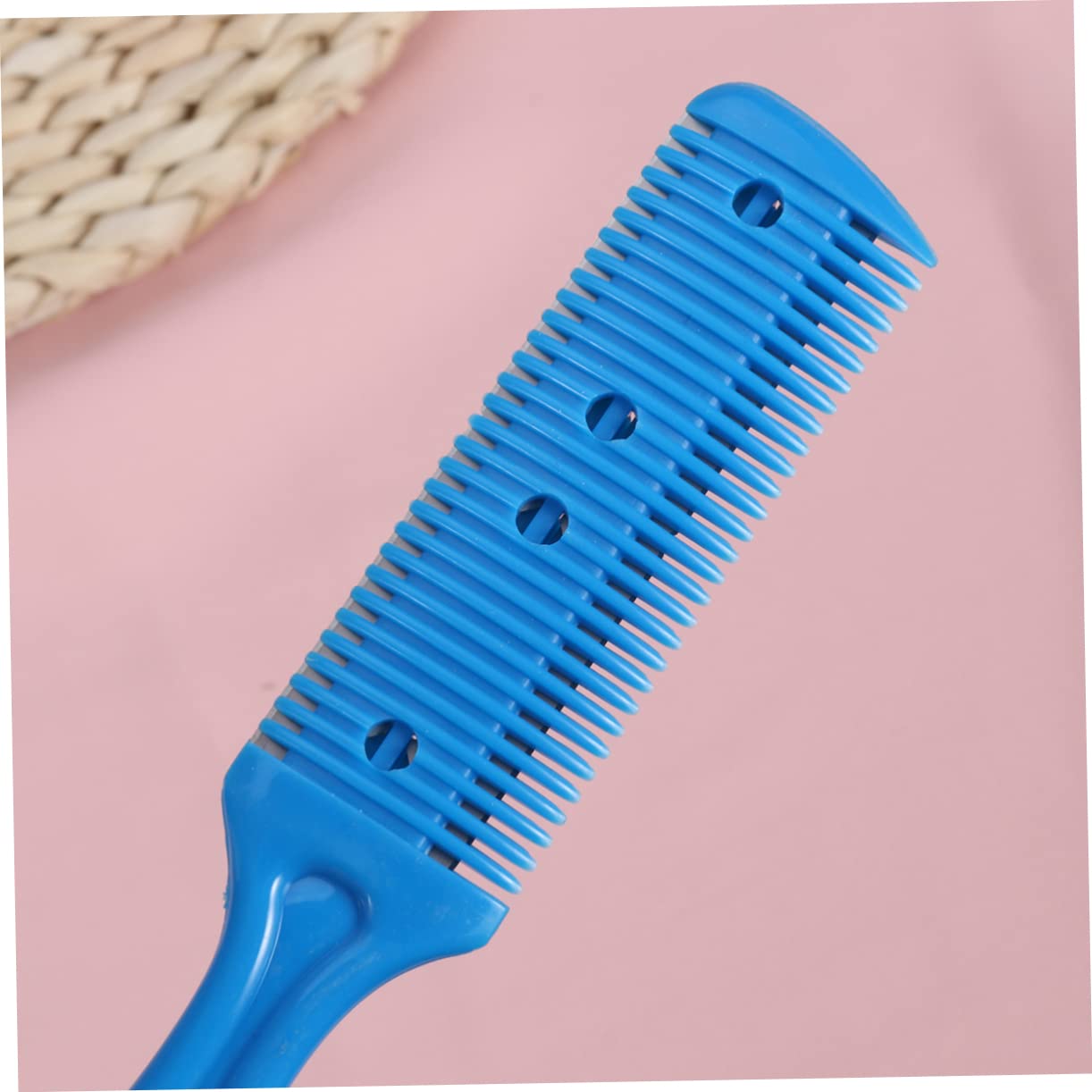 Amazon | KESYOO 青色のPP素材使用したヘアカッターコーム ステンレス