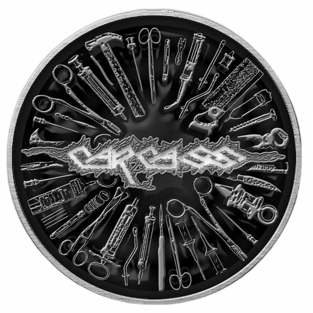 Razamataz Carcass Tools Pin, multicoloured, ca. 3cm, ca. 3cm, Metal