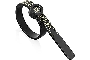 Professional Ring Sizer Gauge: Precision Jewelry Measurement with Magnified Glass