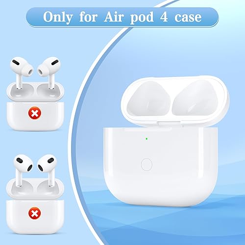 Miniatura 3 de Funda de carga inalámbrica de repuesto para AirPods de 4ª generación, fundas de carga inalámbricas para AirPod de 4ª generación, fundas de carga