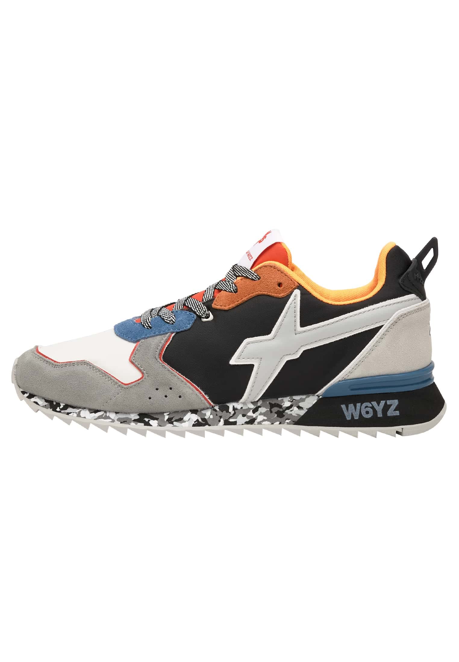 w6yz Sneakers aus technischem Gewebe und Veloursleder
