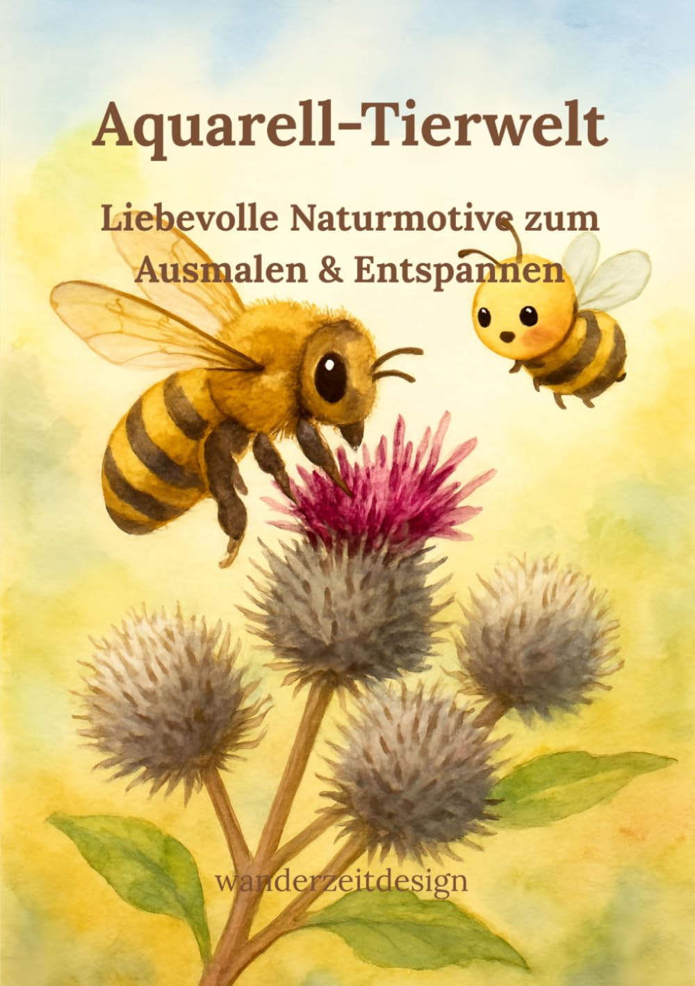 Aquarell-Tierwelt: Liebevolle Naturmotive zum Ausmalen & Entspannen