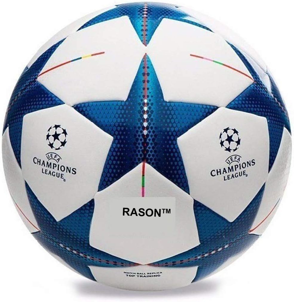 RASON Champion Star League Rubber Football, Size 5, (Blue)