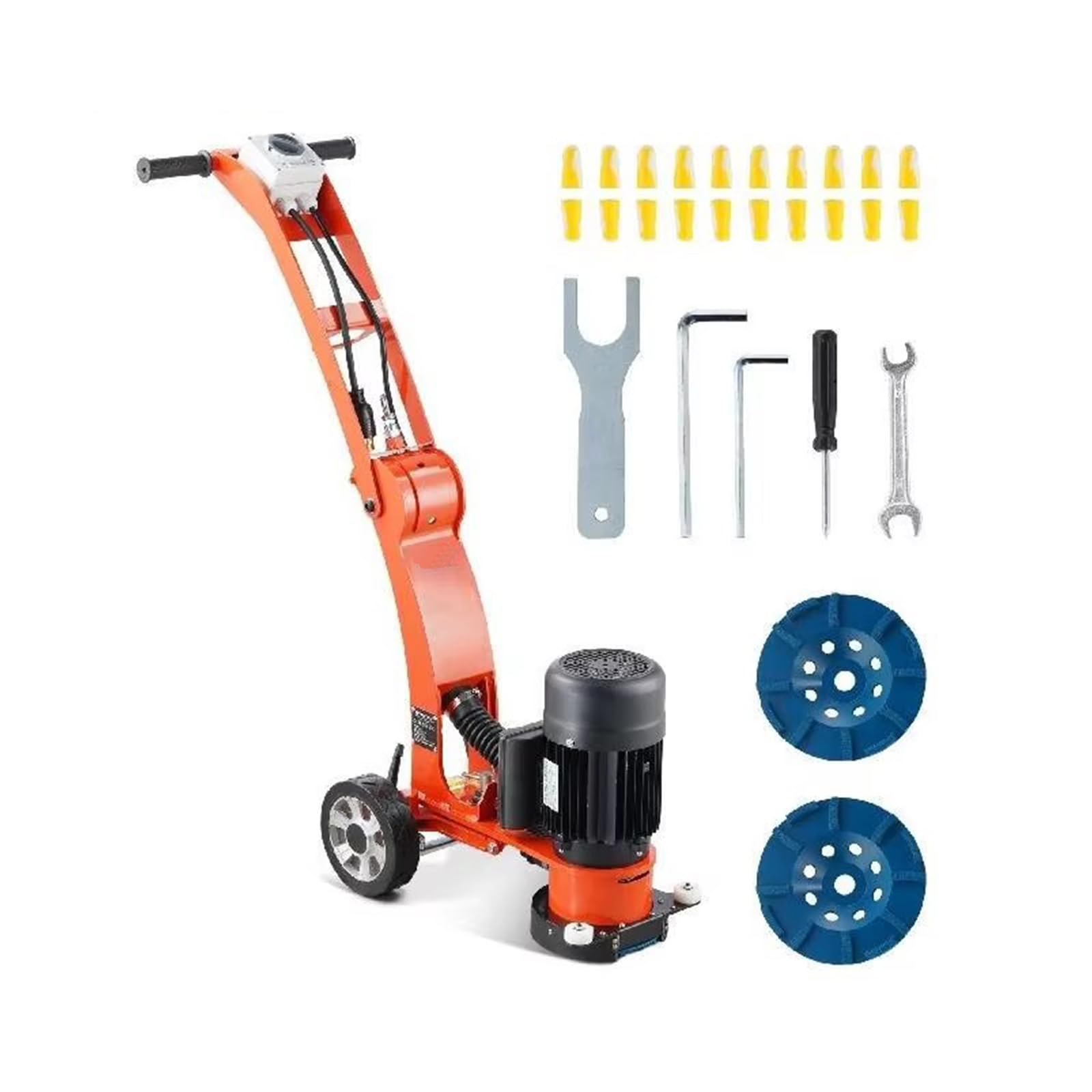 Lucidatrice elettrica Walk-Behind per pavimenti in calcestruzzo, 1.7HP 1300W 1720RPM, ideale per superfici in pietra di marmo di granito