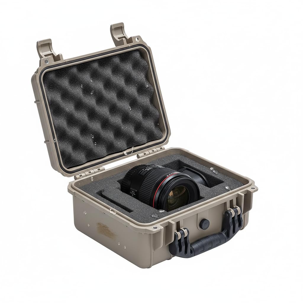 MEIJIA Funda protectora portátil impermeable para todo tipo de clima, funda rígida, funda para cámara con espuma de ajuste personalizado, ajuste para uso de drones, cámara, equipos, pistolas, 13.3 x