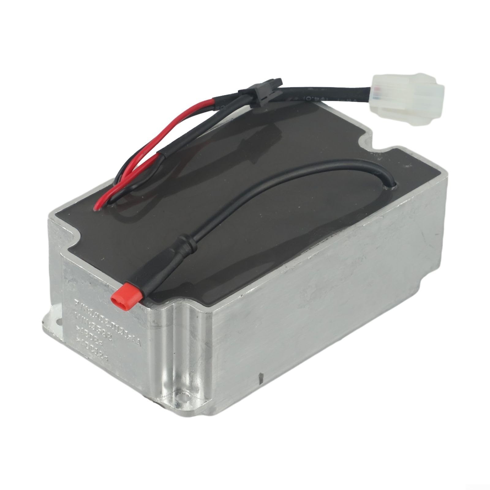 Port de charge intégré en métal compatible avec la trottinette électrique Ninebot Max, prise de rechange argentée pour réparation de chargeur, accessoire de montage 117 x 71 x 43 mm