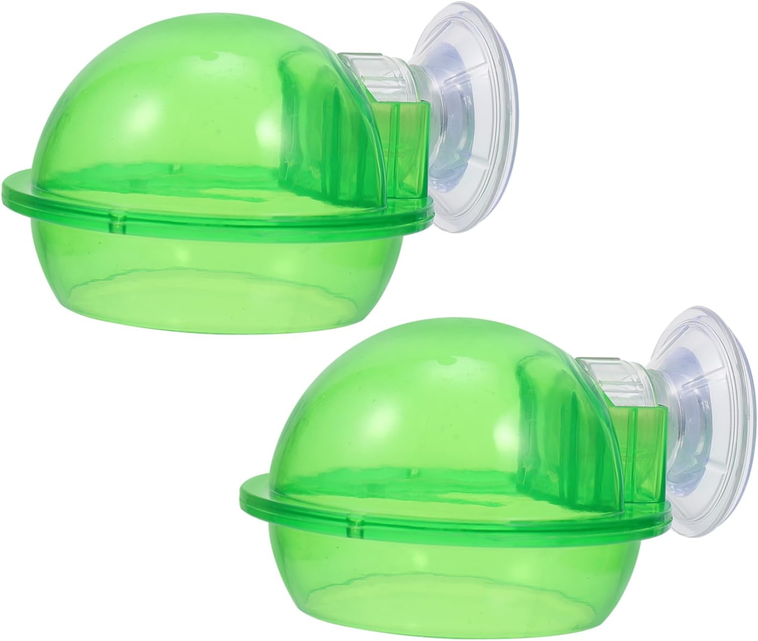 Sosoport 2pcs Reptile Water Bowl Pet Water Dish Glass Containers Reptile Water Food