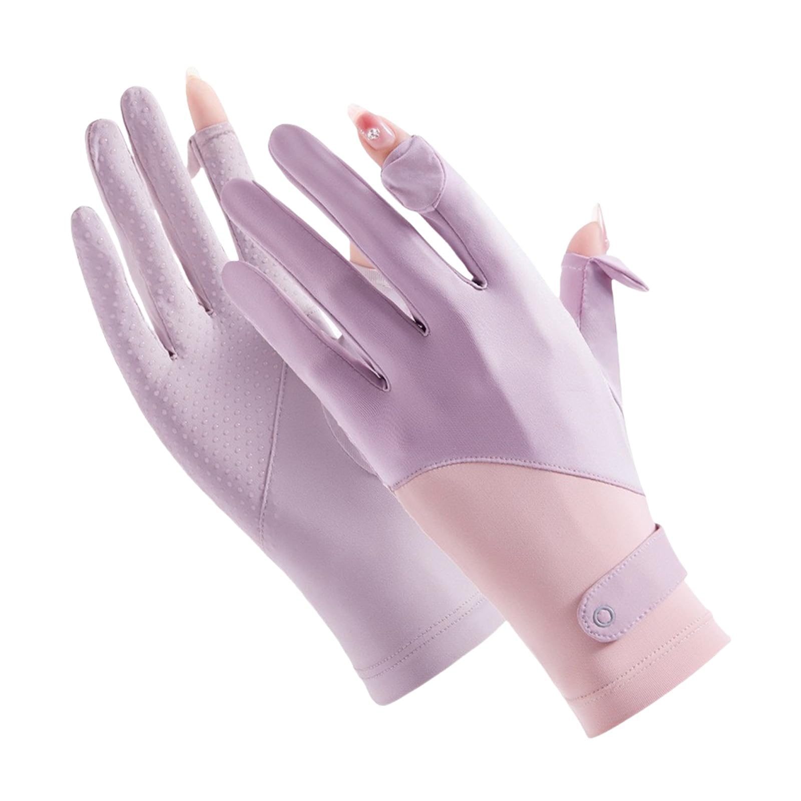 Buxuaaaa Sun Protections Gloves Ice Silk Driving Cycling Gloves Nonslip Lady Thin Bicycles Riding Glove Enduring Nonslip Ice Silk Bicycles Riding