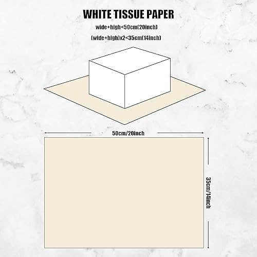 Miniatura 4 de Koogel 120 hojas de papel de seda para regalo, papel de seda para manualidades a granel de 20 x 14 pulgadas, papel de seda para bolsas de regalo,