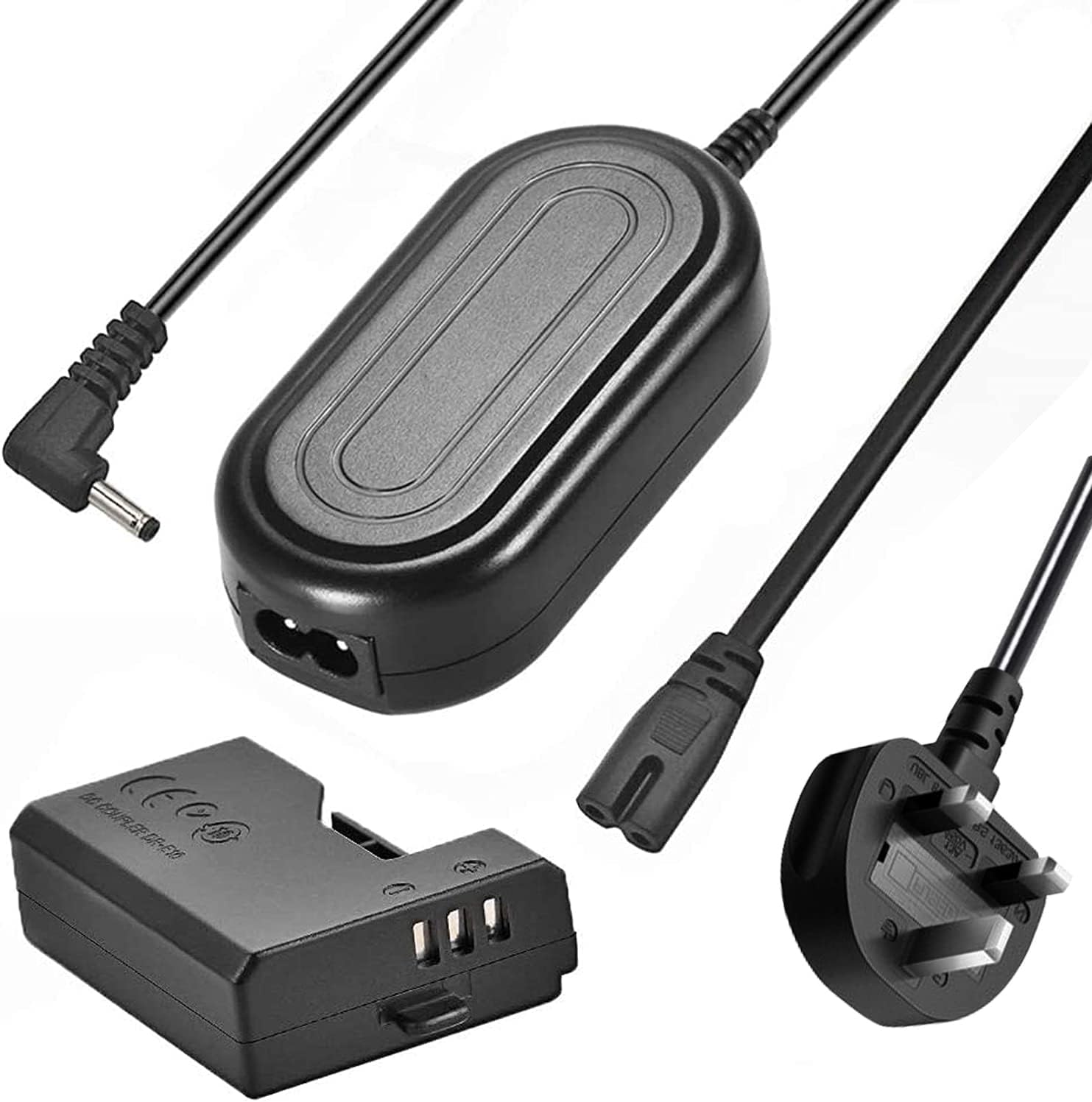 ACK-E10 AC Power Adapter Charger Replacement DR-E10 DC Coupler Charger Kit for Canon EOS Rebel T3, T5,T6, Kiss X50, Kiss X70, EOS 1100D, EOS 1200D, EOS 1300D Digital Cameras