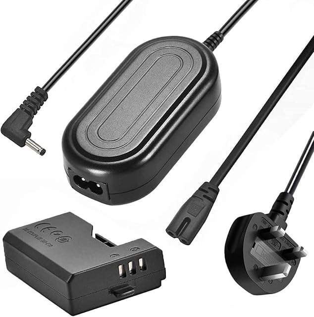 Gonine ACK-E10 AC Power Adapter Charger Replacement DR-E10 DC Coupler Charger Kit for Canon EOS Rebel T3, T5,T6, Kiss X50, Kiss X70, EOS 1100D, EOS 1200D, EOS 1300D Digital Cameras