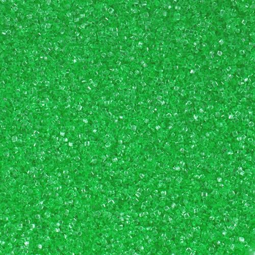 Image of Green Sprinkles, Light Green Sanding Sugar Crystals, 4.6 oz Edible Sparkling Sugar for Baking Topping, Cupcakes, Cookies, Ice Cream & Cake Decorating, Wedding Party Christmas Supplies