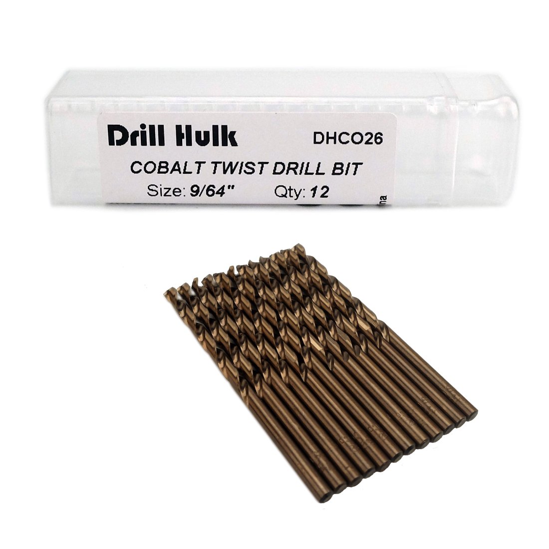 1/4-Inch Cobalt Steel M35 Jobber Length Twist Drill Bits for Hard Metal, Stainless Steel, Pack of 12 — Amazon image 20