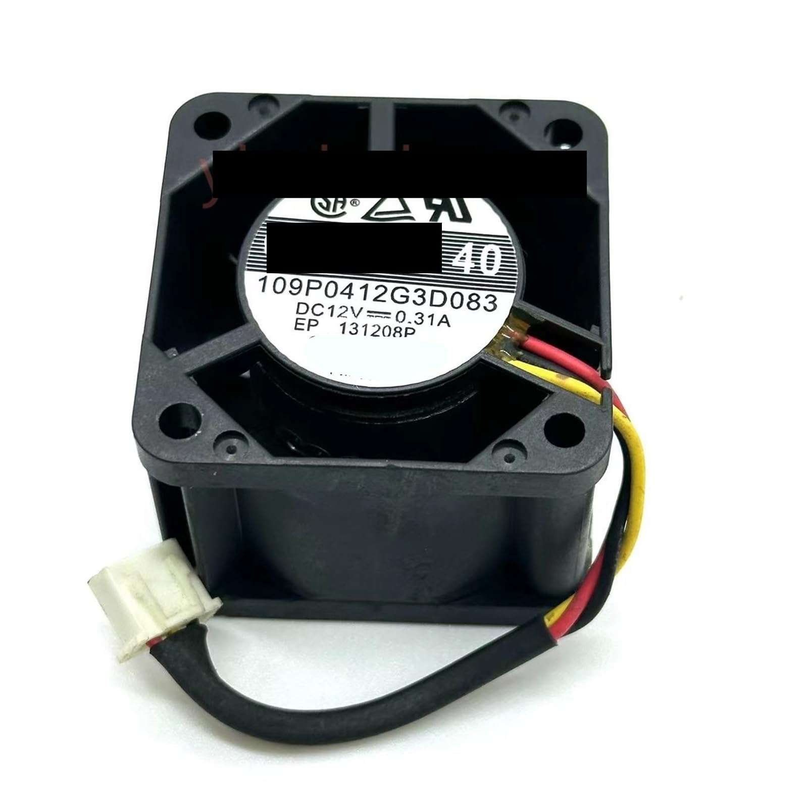 TPKMVGAP 109P0412G3D083 DC 12V 0.31A 40x40x28mm 3-Wire Server Cooling Fan