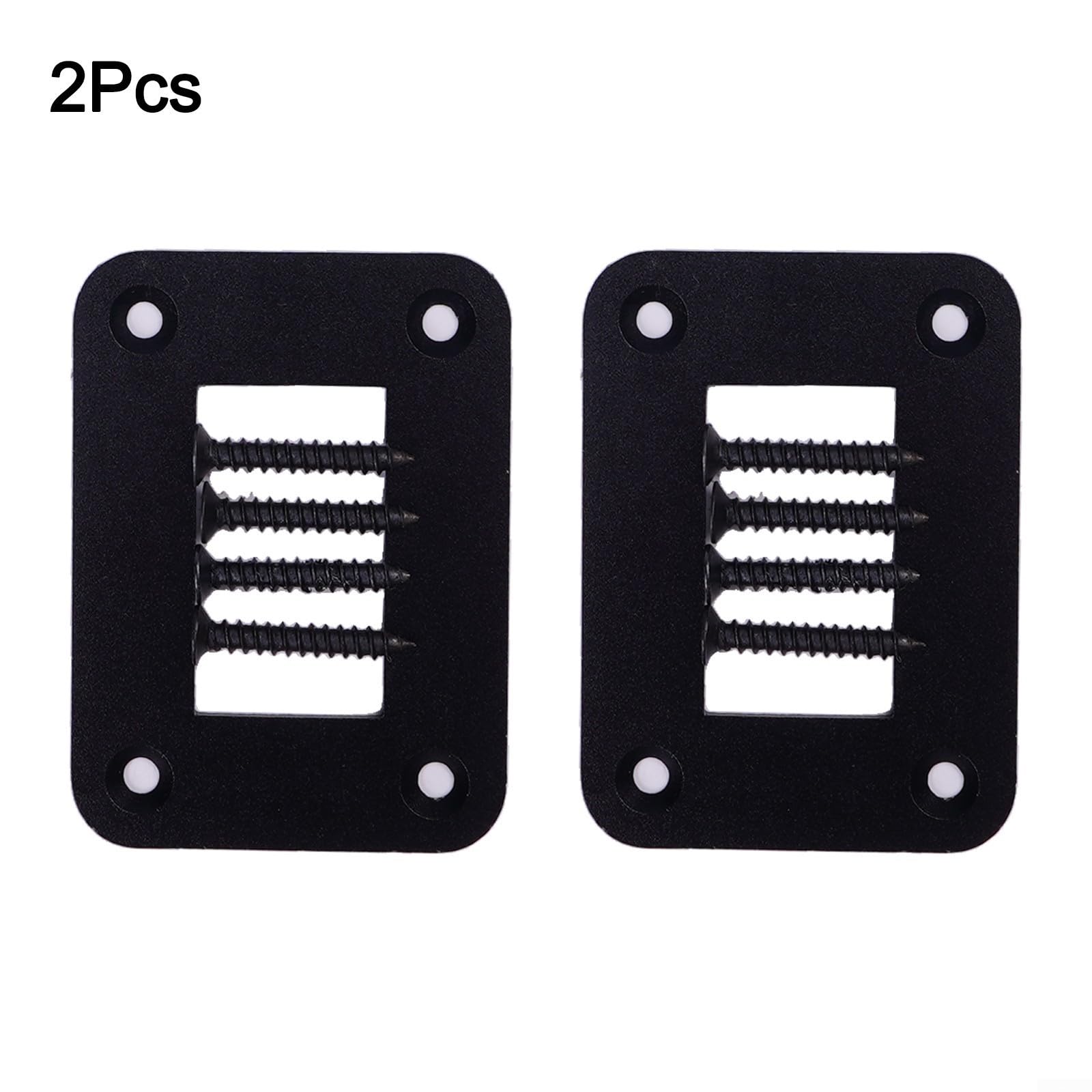 Way Rocker Switch Panel Gehäuse Halterung für Kippschalter, 50 x 68 mm, Metallkonstruktion, Schwarz (2 Pack mit Schrauben)