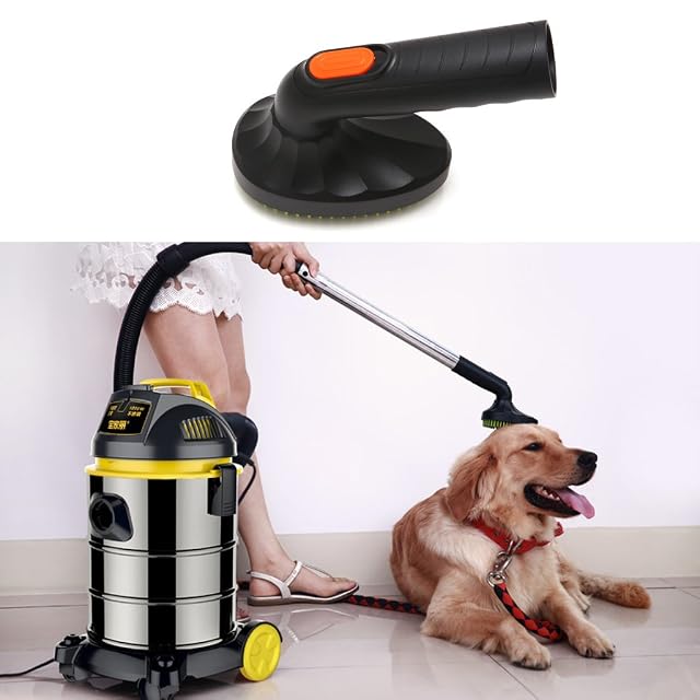 Foto 3 de 8 de Cepillo de aseo para mascotas para perros, herramienta de fijación para el pelo suelto, 3 piezas de aspiradora