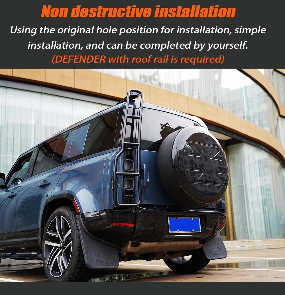 Rear Access Ladder Roof Step Accessories fit LR Defender 110 90 2020-2026