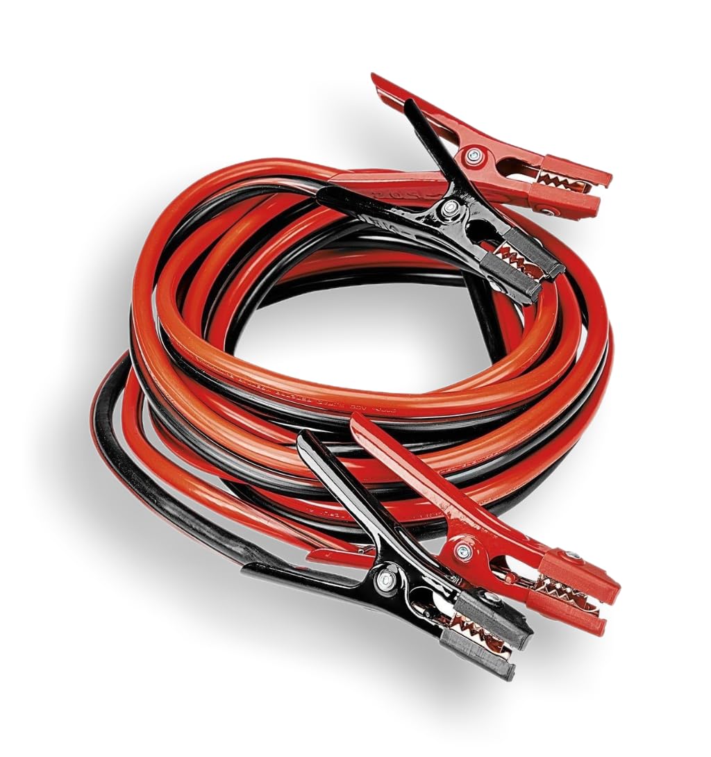 VIKING 20 ft. 2 Gauge Super Heavy Duty Jumper Cables - Thick Gauge High Current Transfer to Start a Car in any Weather Conditions, Copper Coated Thick Gauge Cables & Jaws, Heavy Duty Storage Case