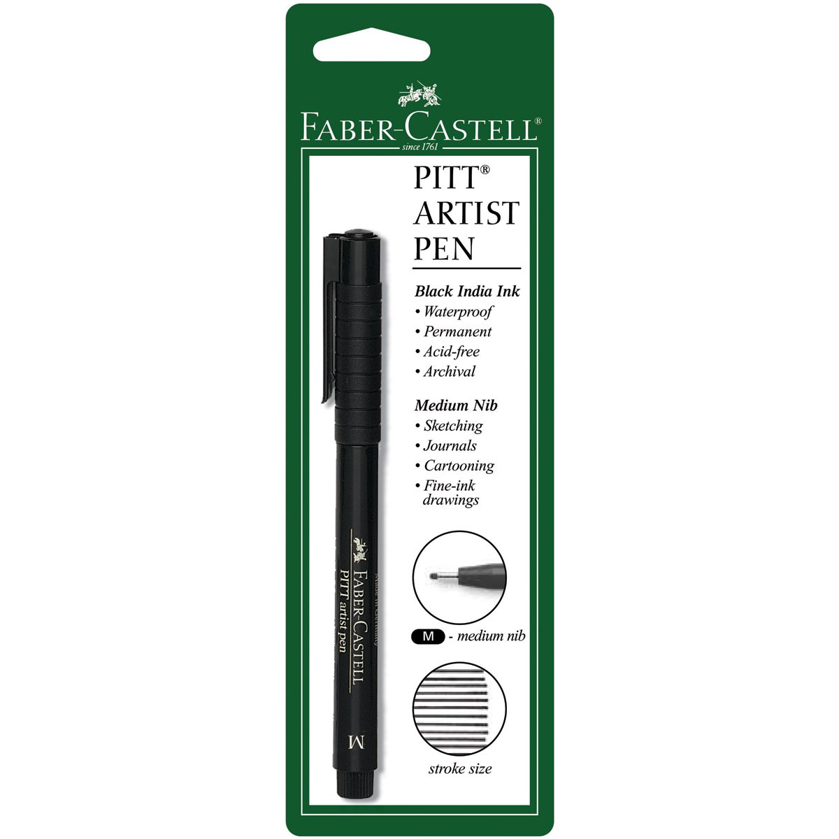 Faber-Castel Medium Pitt Artist Pen, Black