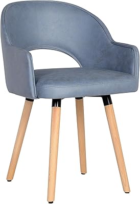 SixBros. 7015X/7688 Esszimmerstuhl aus Kunstleder - Polsterstuhl mit